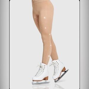 NWOT Mondor Girl’s Rhinestones Footed Tights Size 6-10